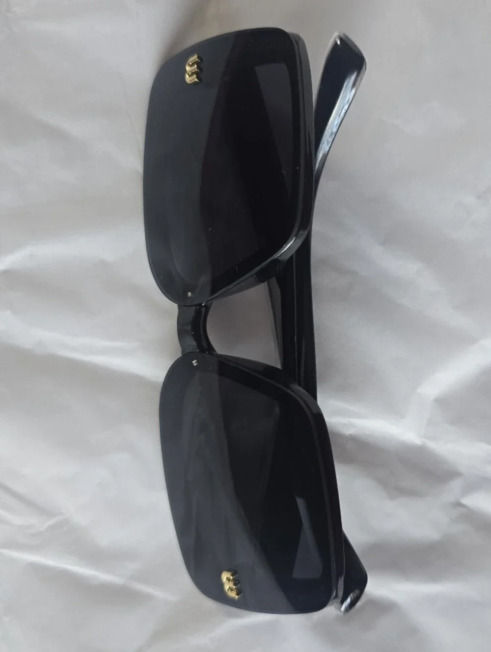 Black Oversized Square Sunglasses for Women